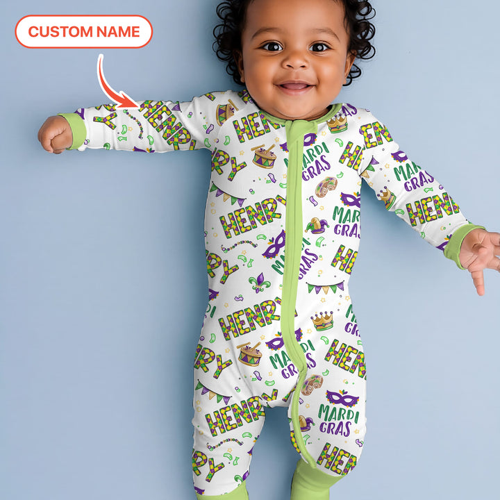 Custom Name Make your own Mardi Gras Convertible Zippy