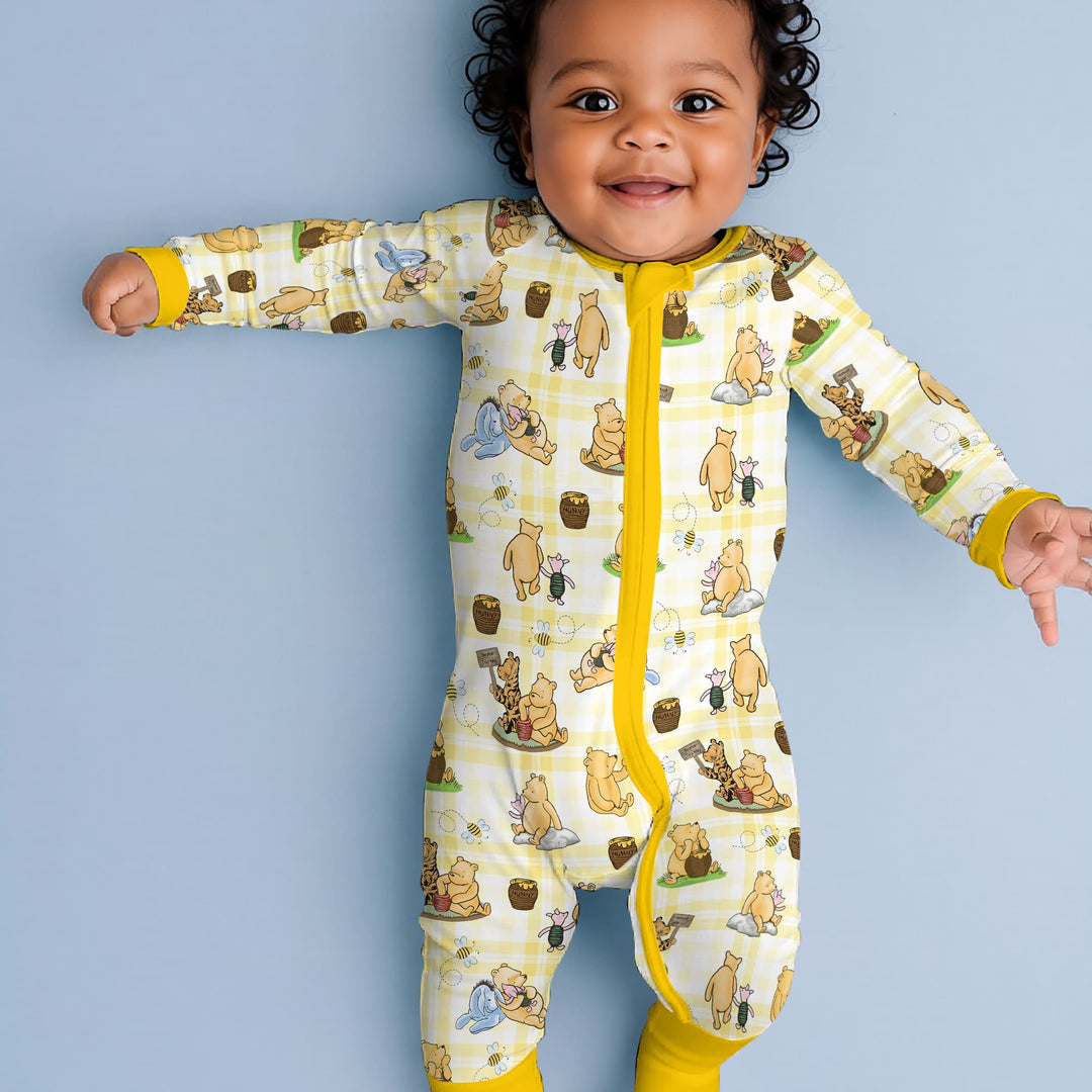 Bear & Friends Yellow Plaid Convertible Zippy