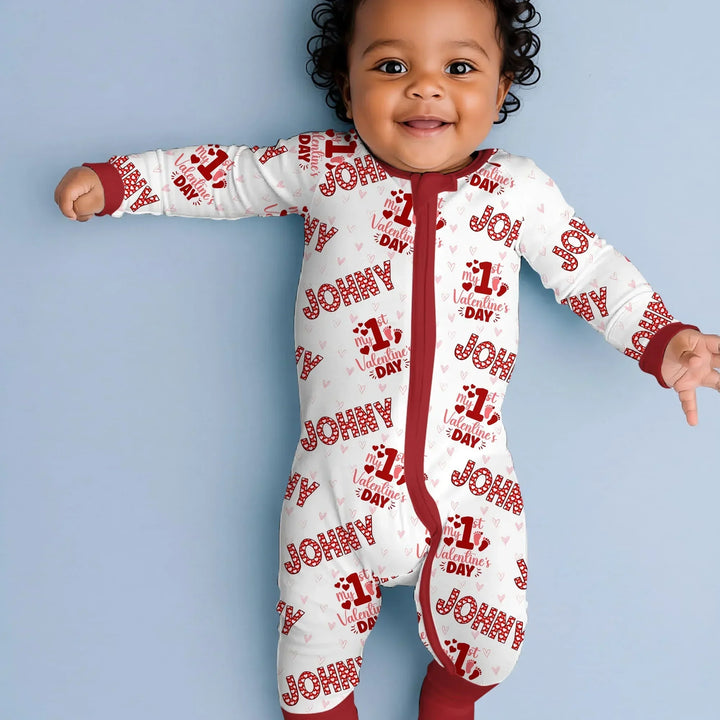 Custom Name My 1st Valentine's Day Convertible Zippy