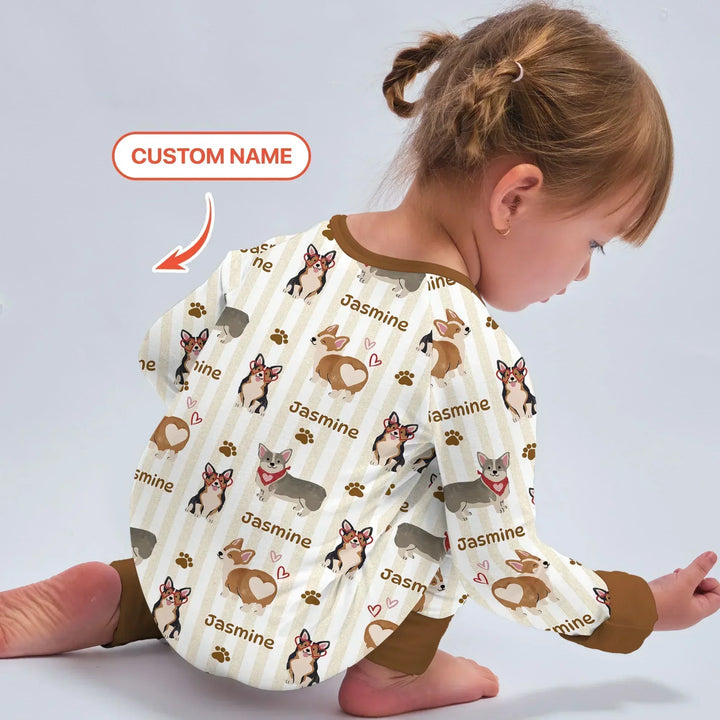 Gerippte Babykleidung mit individuellem Foto - Weich &amp; Skizzenhaft