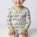 Mardi Gras Jungle Krewe Bamboo Two Piece Long Sleeve Pajama Set