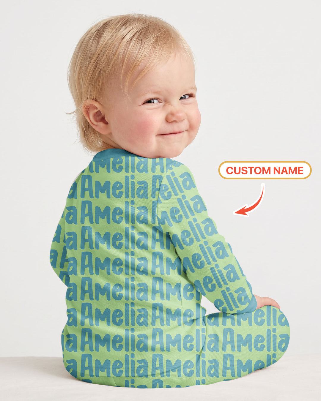 Little Letters Bamboo Two Piece Long Sleeve Pajama Set Bamboo Two Piece Long Sleeve Pajama Set