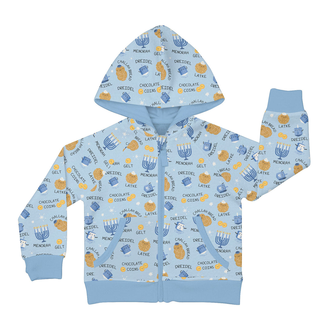 Family Hanukkah Matching Zip Hoodie