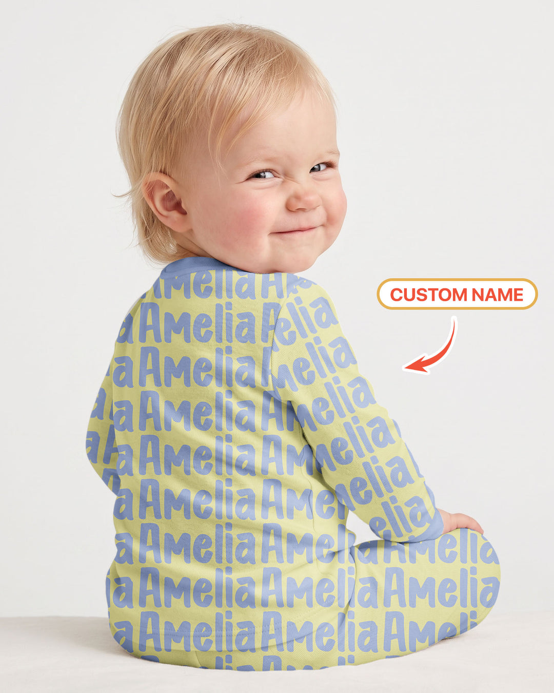 Little Letters Bamboo Two Piece Long Sleeve Pajama Set Bamboo Two Piece Long Sleeve Pajama Set