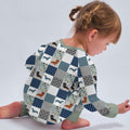 Pijama con cremallera convertible de bambú con simpáticos dachshunds