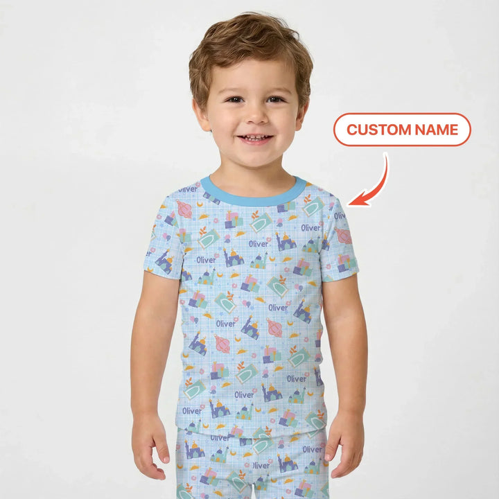 Ramadan and Eid Two Piece Short Sleeve Pajama Set
