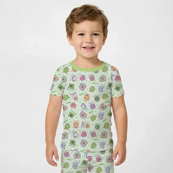 Lucky Charm Two Piece Short Sleeve Pajama Set