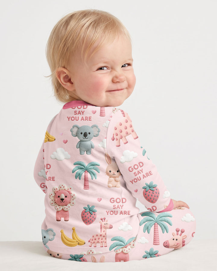 Little Blessings Bamboo Two Piece Long Sleeve Pajama Set