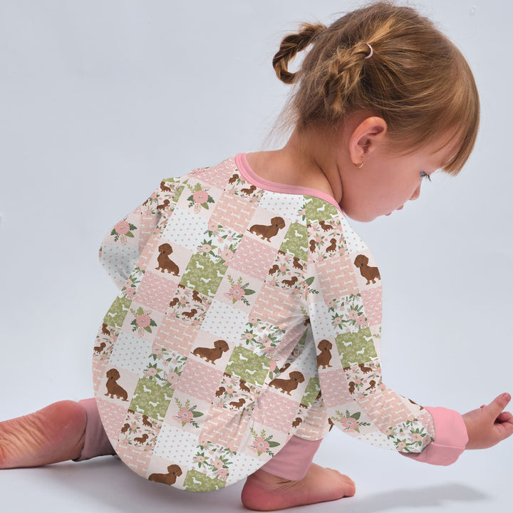 Floral Dachshund Grace Convertible Zippy