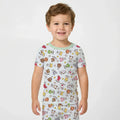 Kawaii Zodiac Bamboo Two Piece Short Sleeve Pajama Set