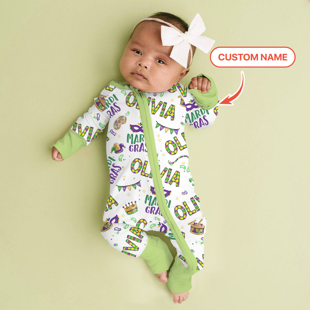 Custom Name Make your own Mardi Gras Convertible Zippy