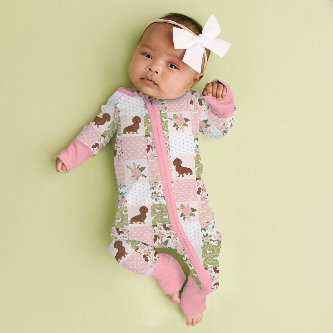 Floral Dachshund Grace Convertible Zippy