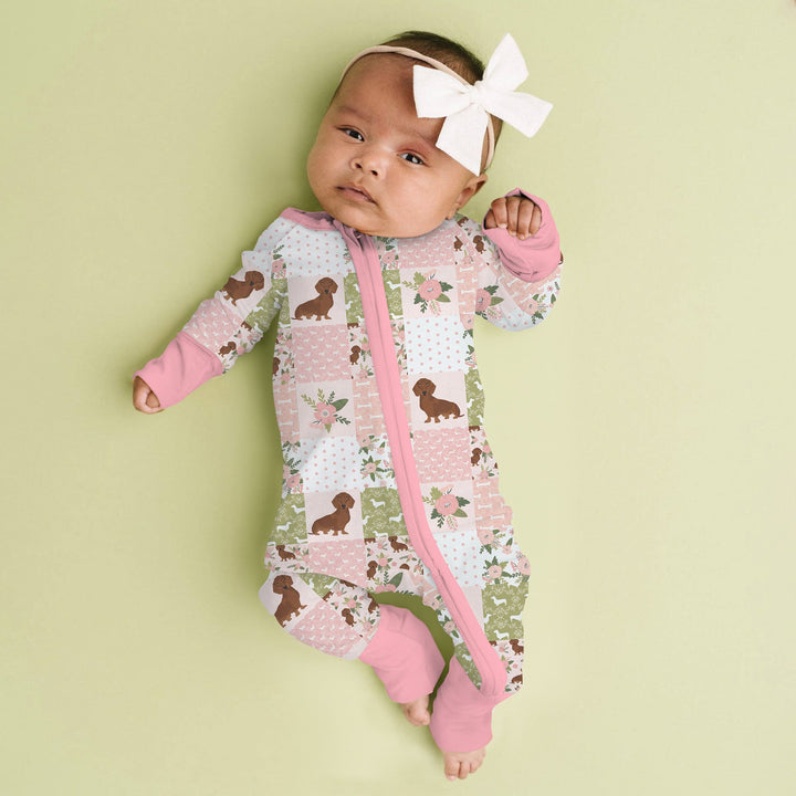 Floral Dachshund Grace Convertible Zippy