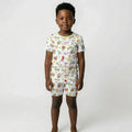 Kawaii Zodiac Bamboo Two Piece Short Sleeve Shorts Pajama Set