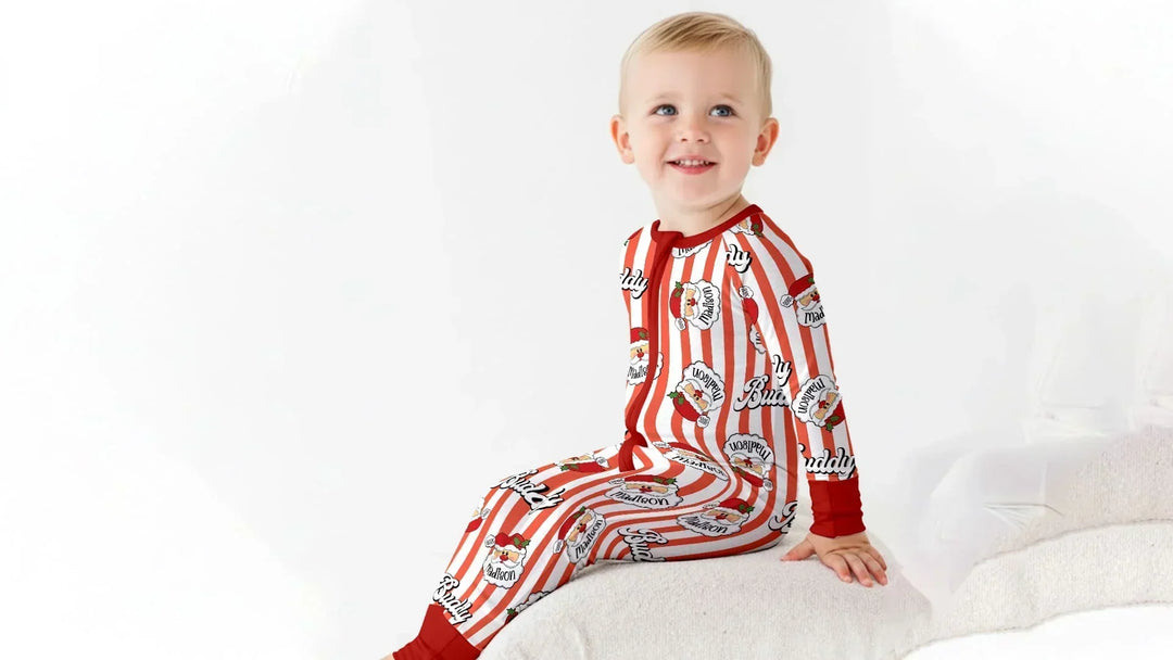 Christmas Santa Claus Custom Name Buddy Convertible Zippy