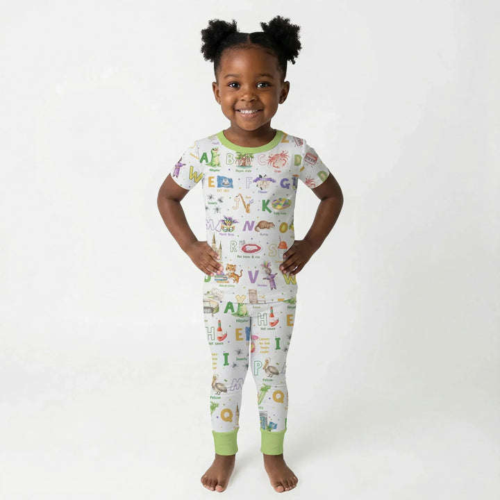Zweiteiliges, kurzärmliges Pyjama-Set mit Marienkäfern