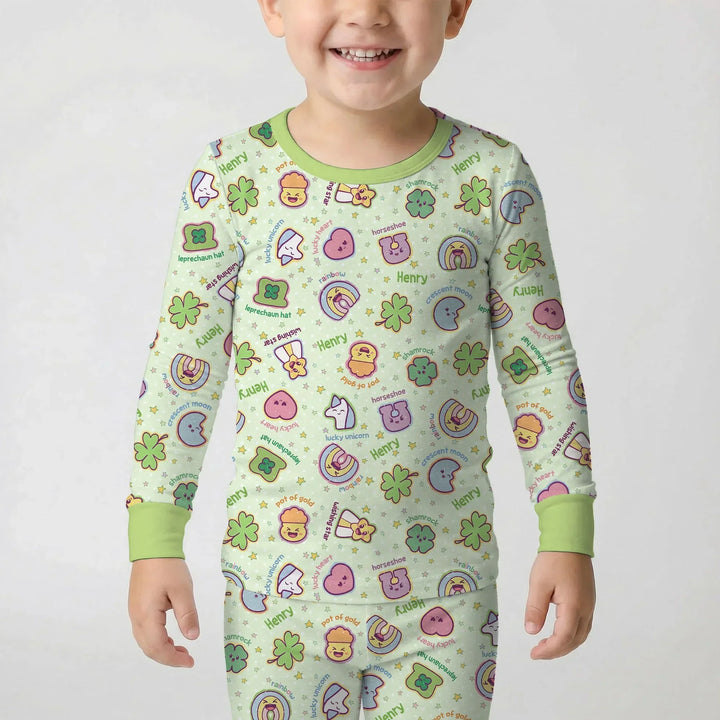 Lucky Charm Two Piece Long Sleeve Pajama Set