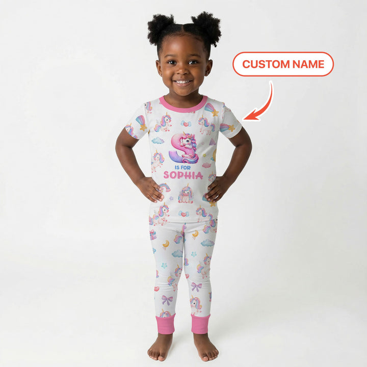 Zweiteiliges, kurzärmliges Pyjama-Set mit Marienkäfern