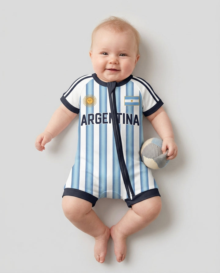 Plantilla PERSONALIZADA de Bambú Pijama Corto con Cremallera