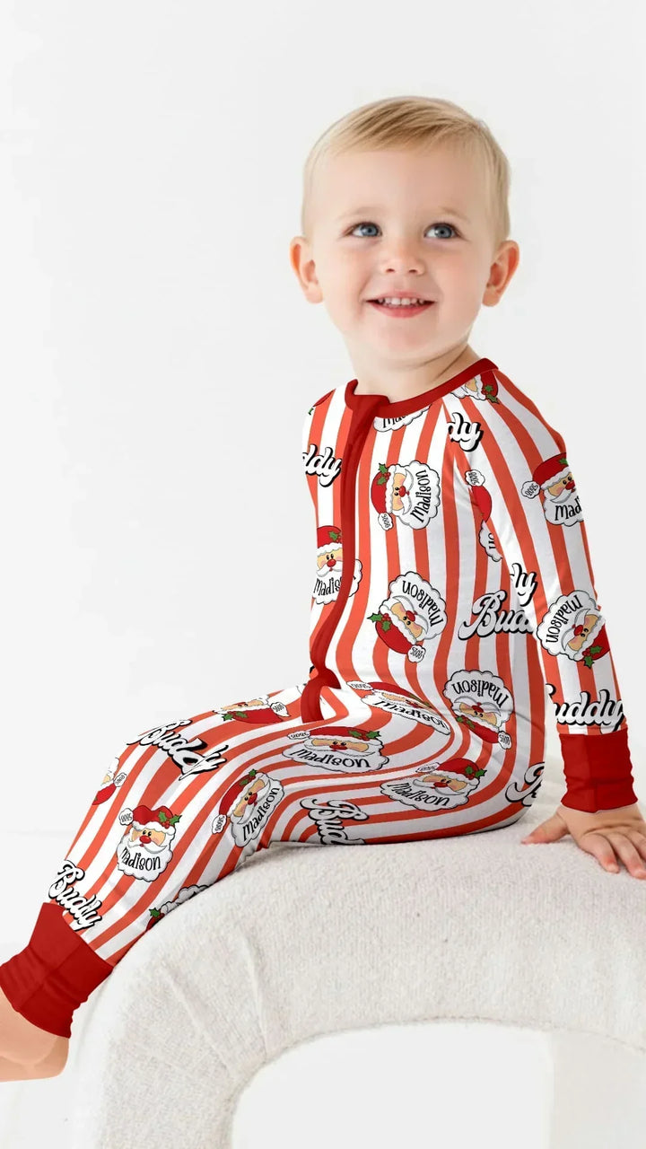 Christmas Santa Claus Custom Name Buddy Convertible Zippy