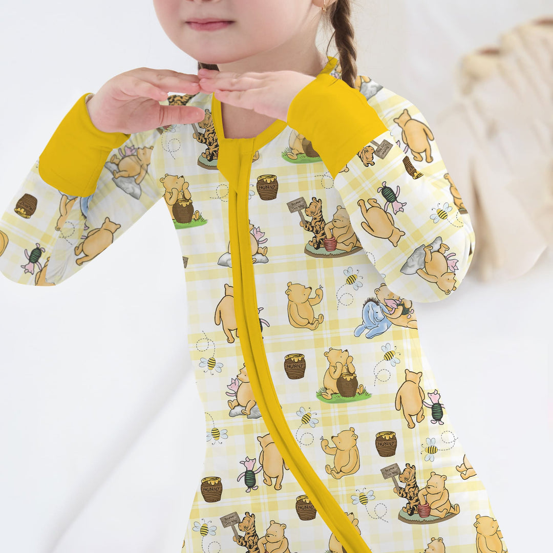 Bear & Friends Yellow Plaid Convertible Zippy