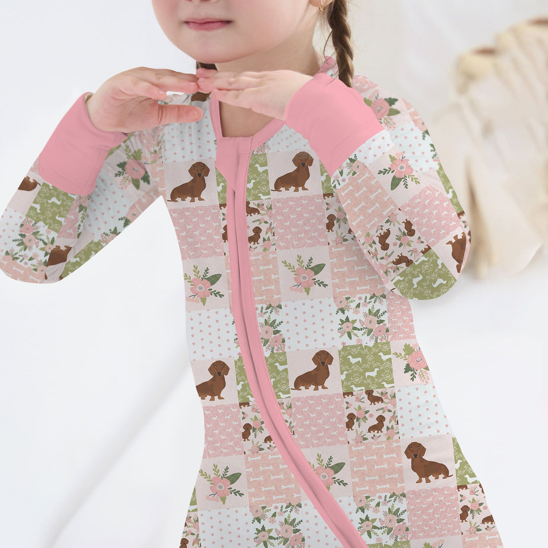 Floral Dachshund Grace Convertible Zippy