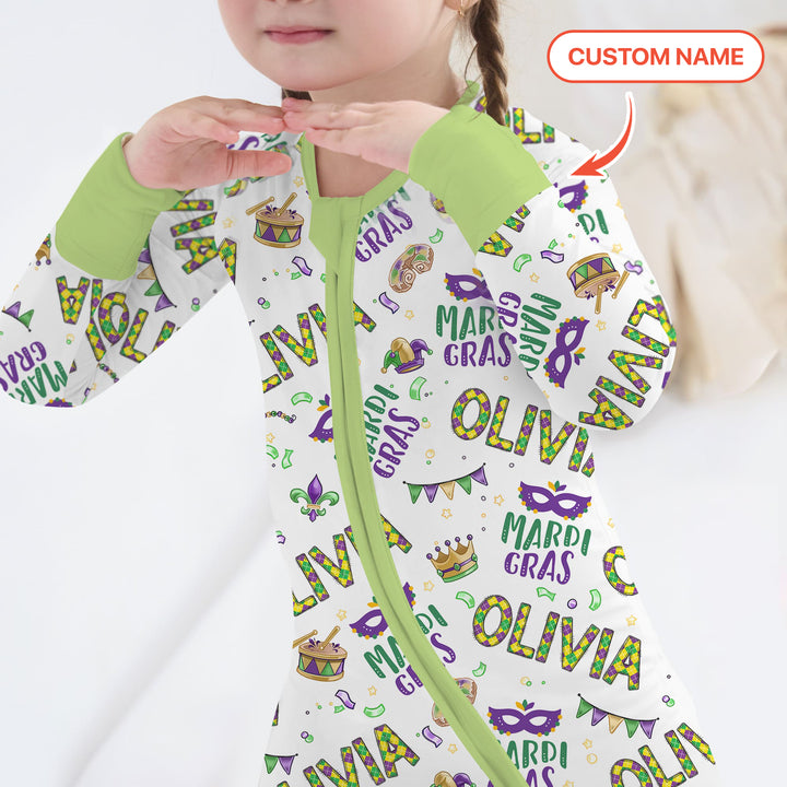 Custom Name Make your own Mardi Gras Convertible Zippy