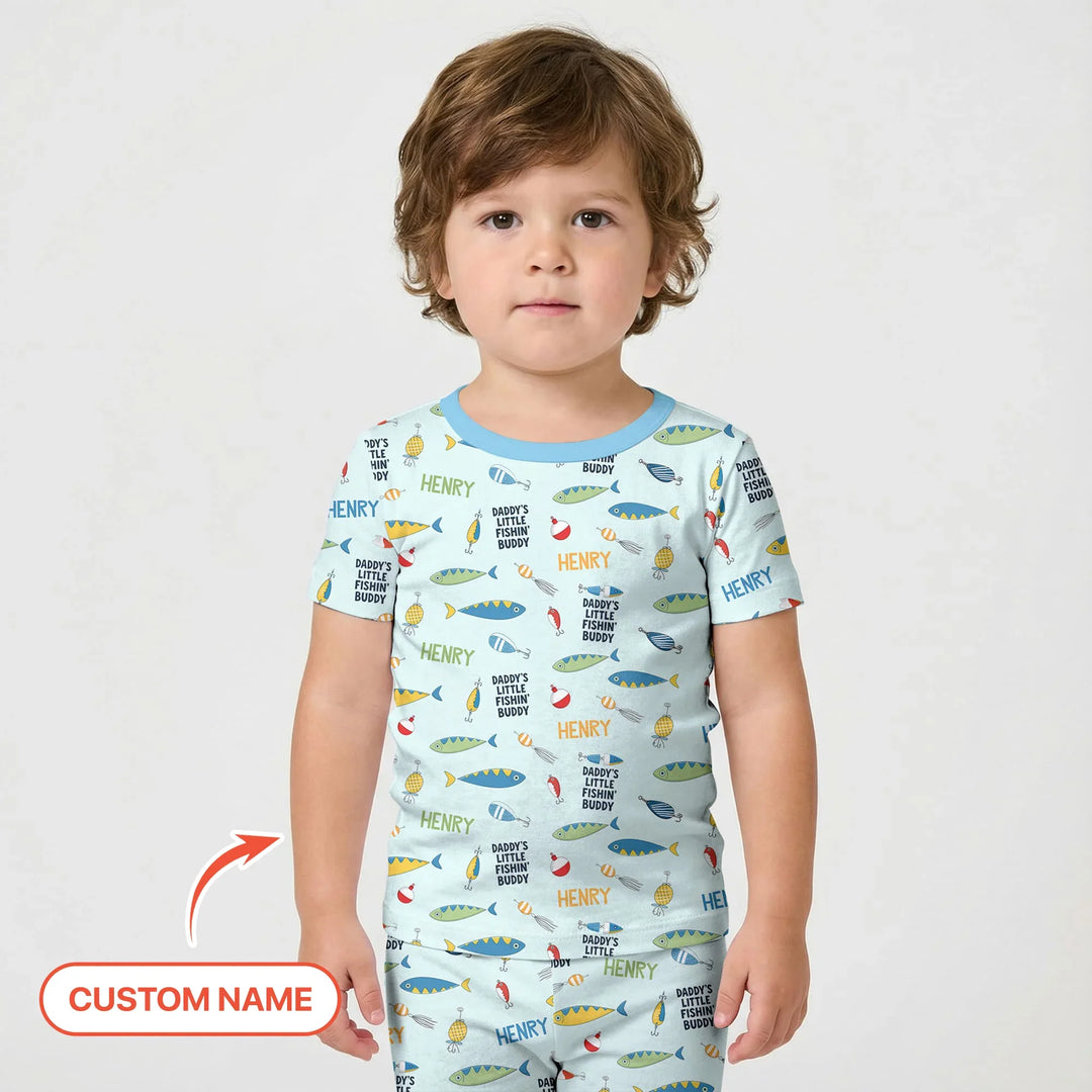 Template Zweiteiliges Pyjama-Set mit kurzen Ärmeln und Shorts