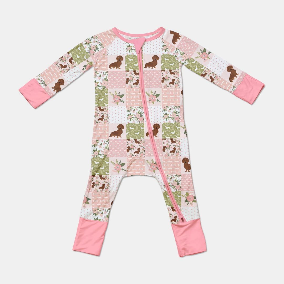 Floral Dachshund Grace Convertible Zippy