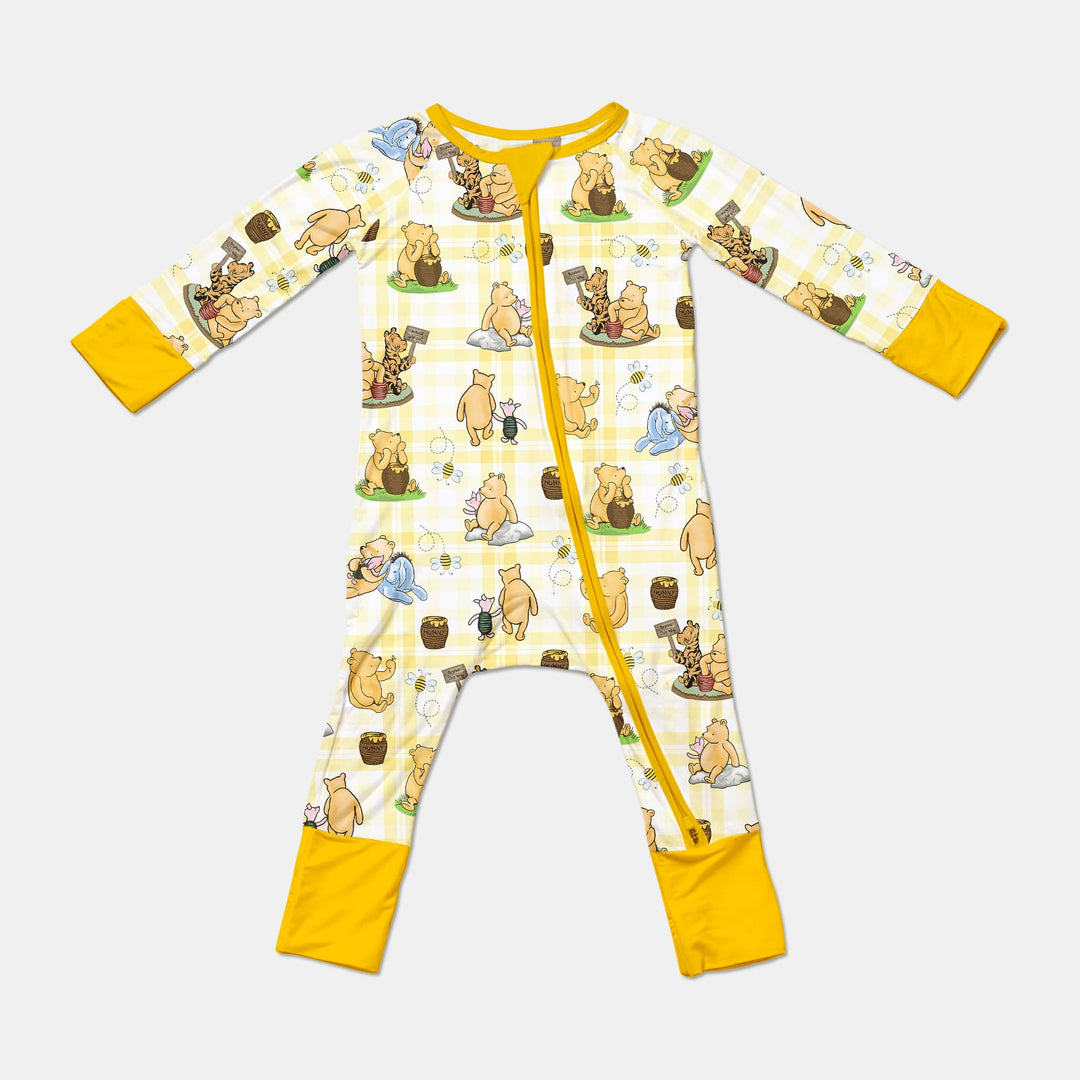 Bear & Friends Yellow Plaid Convertible Zippy
