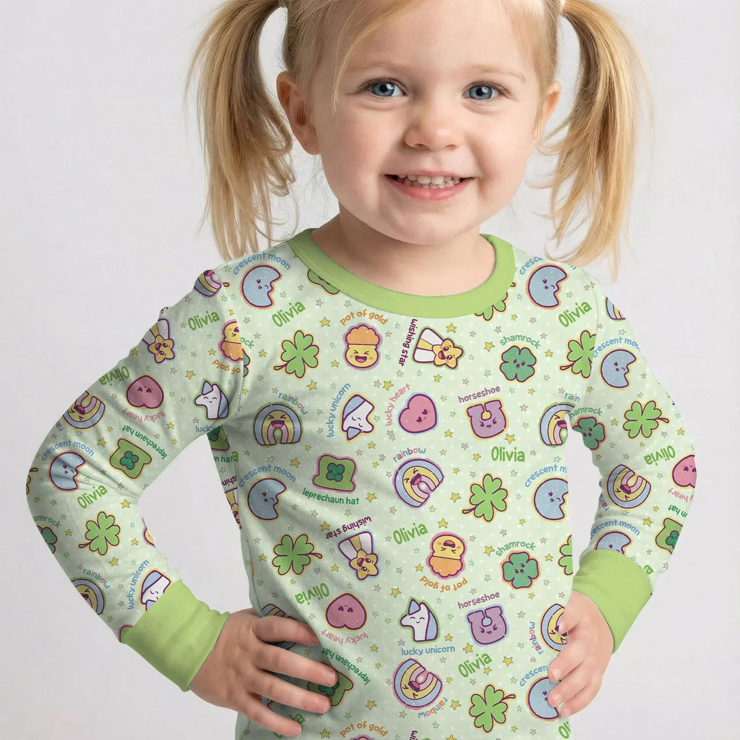 Lucky Charm Two Piece Long Sleeve Pajama Set
