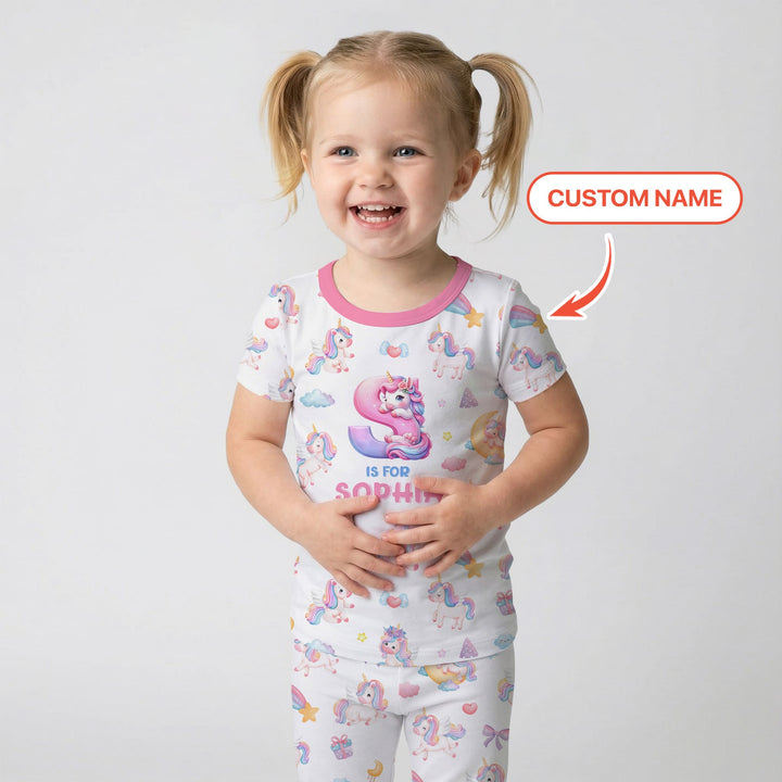 Zweiteiliges, kurzärmliges Pyjama-Set mit Marienkäfern