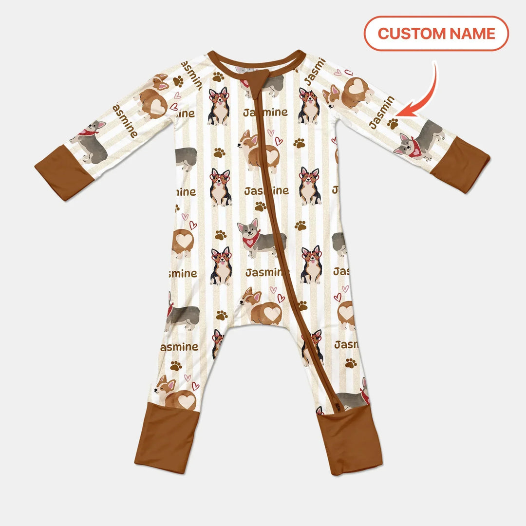 Gerippte Babykleidung mit individuellem Foto - Weich &amp; Skizzenhaft