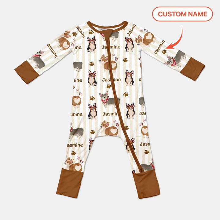 Gerippte Babykleidung mit individuellem Foto - Weich &amp; Skizzenhaft