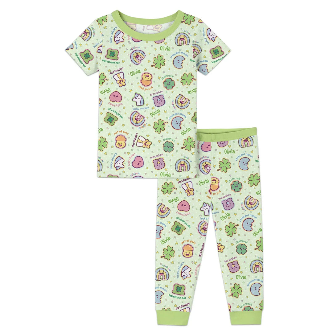 Lucky Charm Two Piece Short Sleeve Pajama Set