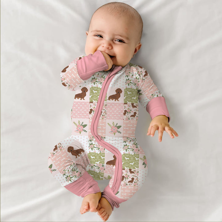 Floral Dachshund Grace Convertible Zippy