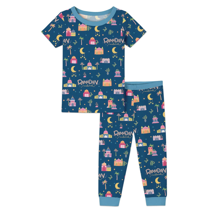 Zweiteiliges, kurzärmliges Pyjama-Set mit Marienkäfern