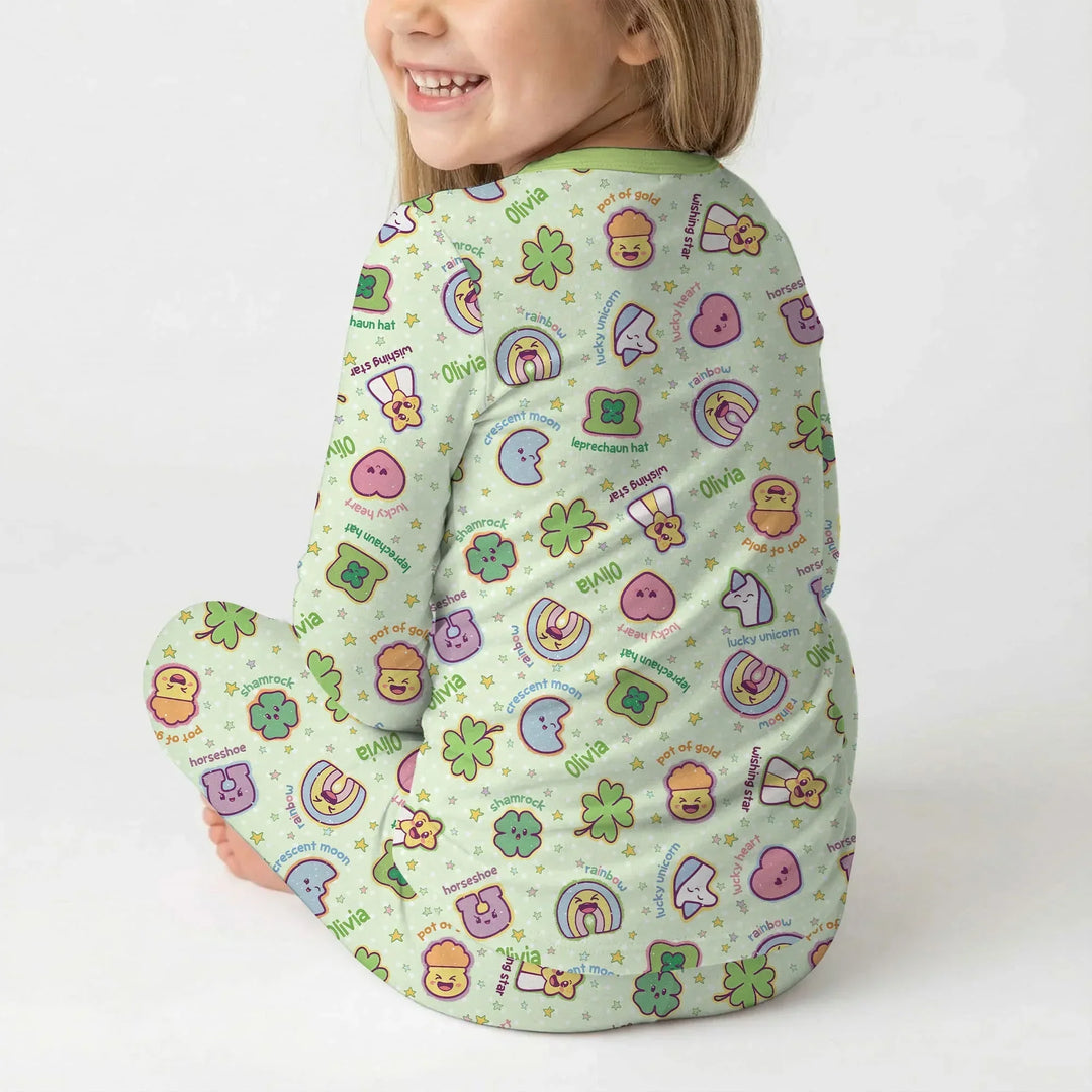 Lucky Charm Two Piece Long Sleeve Pajama Set
