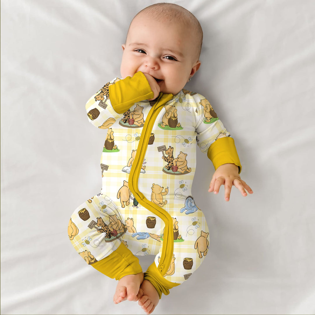 Bear & Friends Yellow Plaid Convertible Zippy