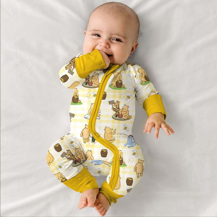 Bear & Friends Yellow Plaid Convertible Zippy