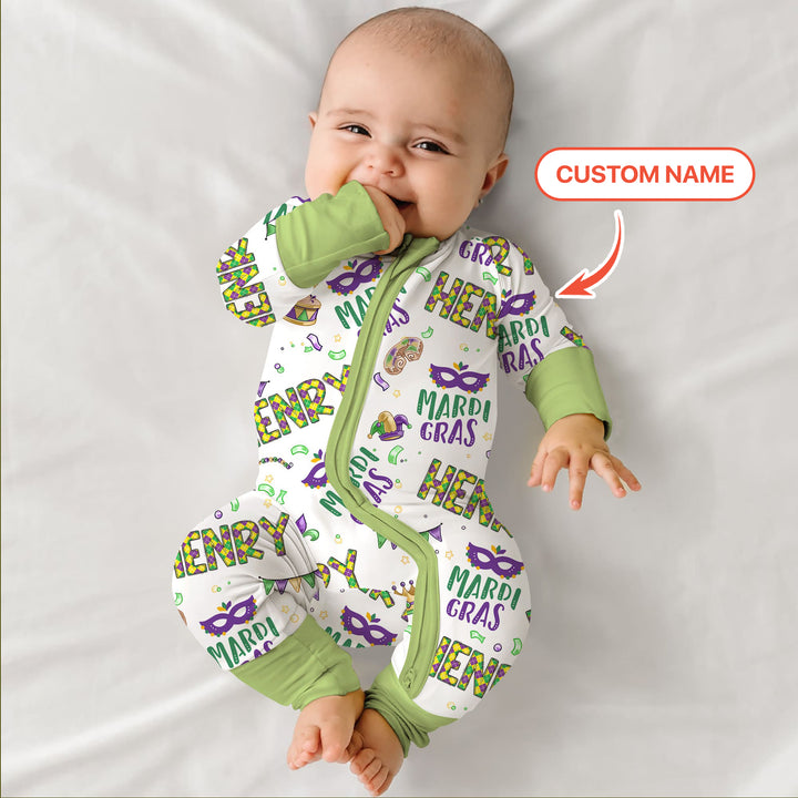 Custom Name Make your own Mardi Gras Convertible Zippy