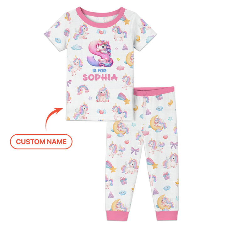 Zweiteiliges, kurzärmliges Pyjama-Set mit Marienkäfern