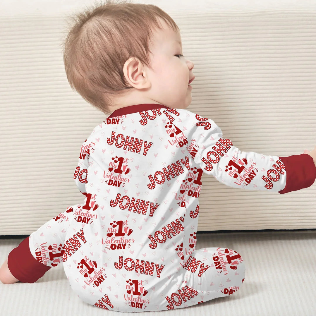 Custom Name My 1st Valentine's Day Convertible Zippy