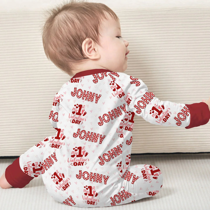 Custom Name My 1st Valentine's Day Convertible Zippy