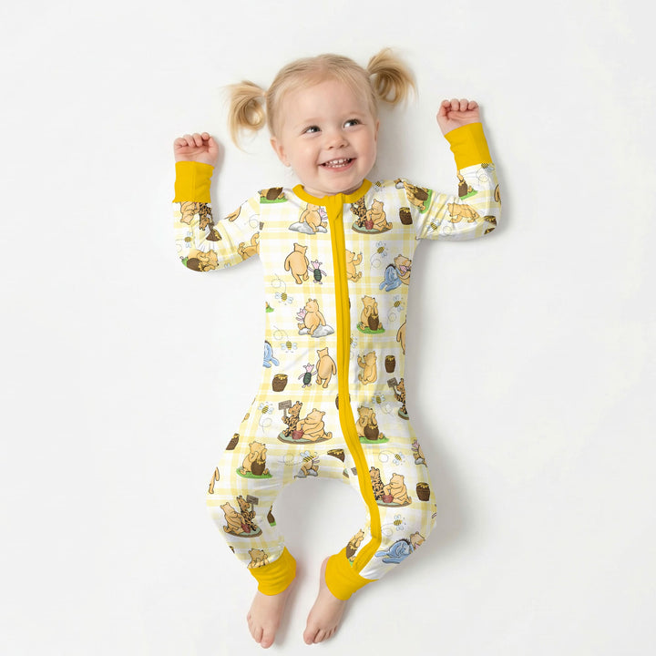 Bear & Friends Yellow Plaid Convertible Zippy