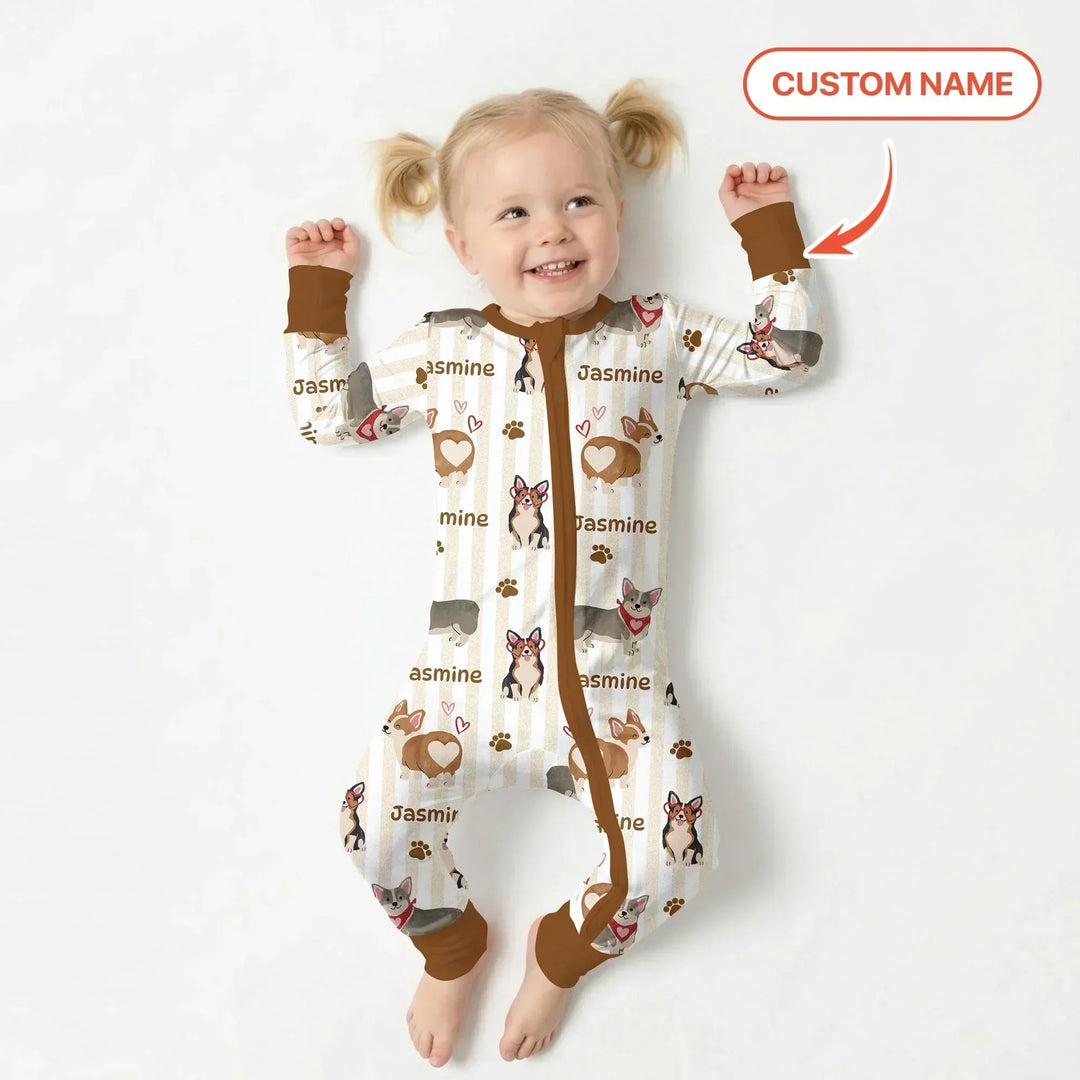 Gerippte Babykleidung mit individuellem Foto - Weich &amp; Skizzenhaft