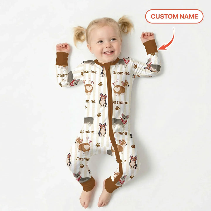 Gerippte Babykleidung mit individuellem Foto - Weich &amp; Skizzenhaft