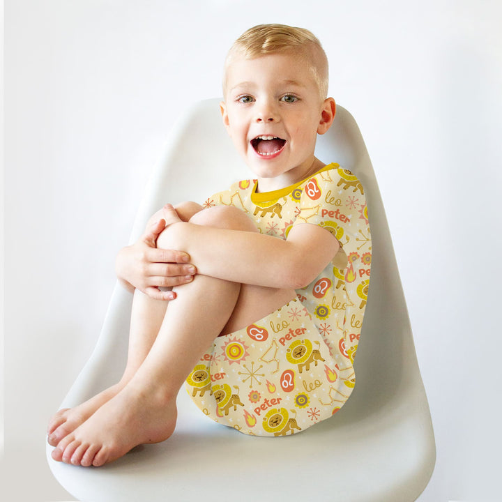 Custom Name Zodiac Leo Two Piece Short Sleeve Shorts Pajama Set