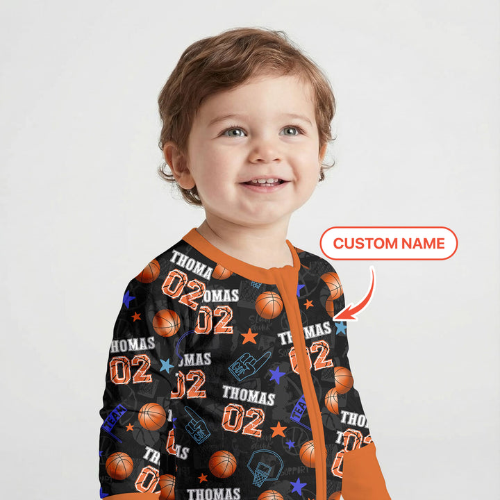 Custom Name Basketball Time Convertible Zippy