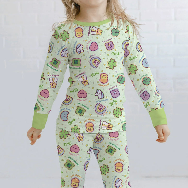Lucky Charm Two Piece Long Sleeve Pajama Set